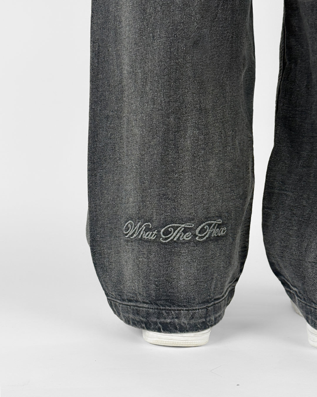 Black Rugged Baggy Jeans
