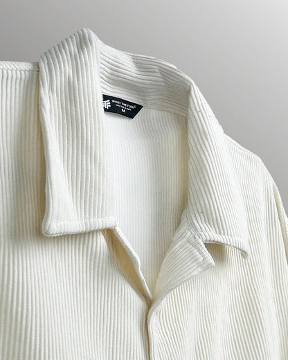 Cream Ribbed Shirt