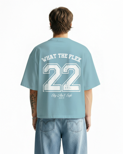 Rebirth Blue Boxy-Fit T-Shirt