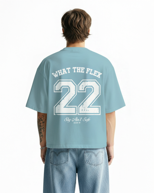 Rebirth Blue Boxy-Fit T-Shirt