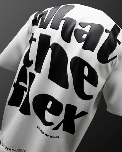 Bleed Flex White Heavyweight Oversized T-shirt
