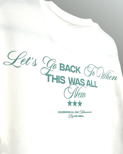 Achievement Oversized White T-shirt