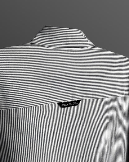All Things Black Striped Shirt