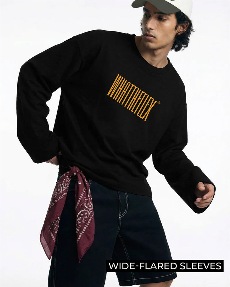 Alpha Full Sleeves Boxy-Fit Tshirt