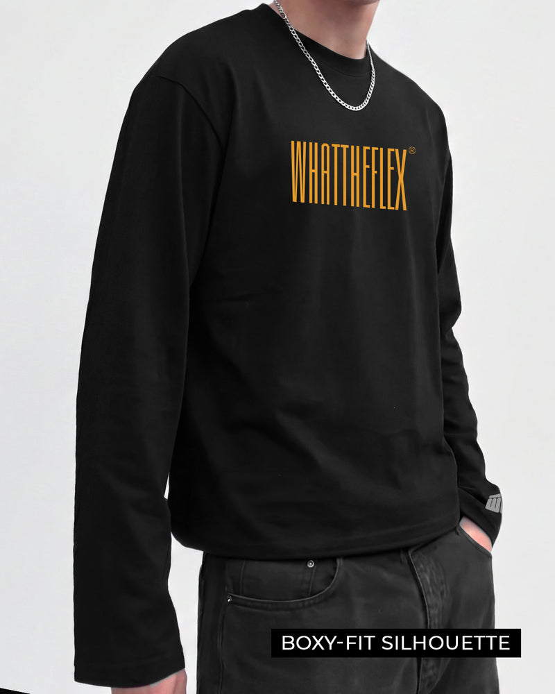 Alpha Full Sleeves Boxy-Fit Tshirt