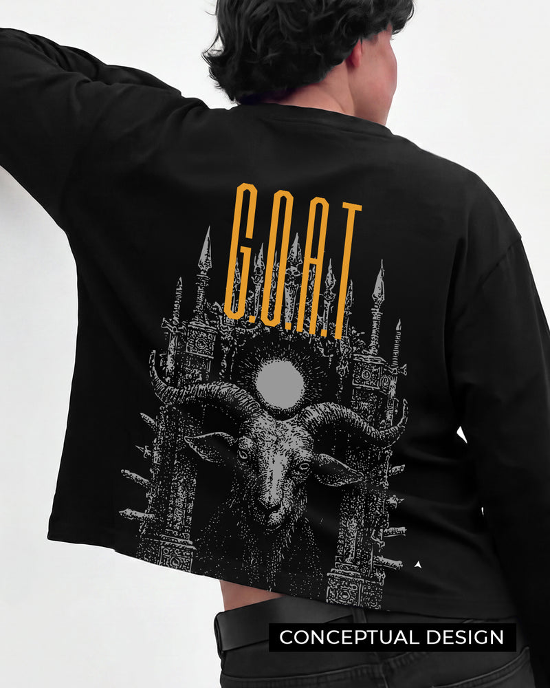 Alpha Full Sleeves Boxy-Fit Tshirt