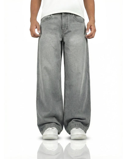 Ash Grey Baggy Jeans