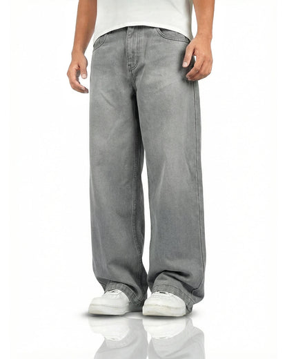 Ash Grey Baggy Jeans