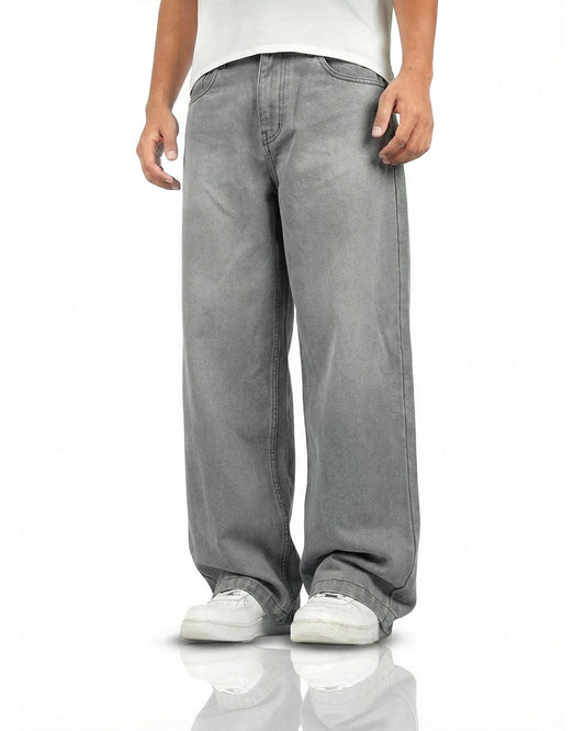 Ash Grey Baggy Jeans