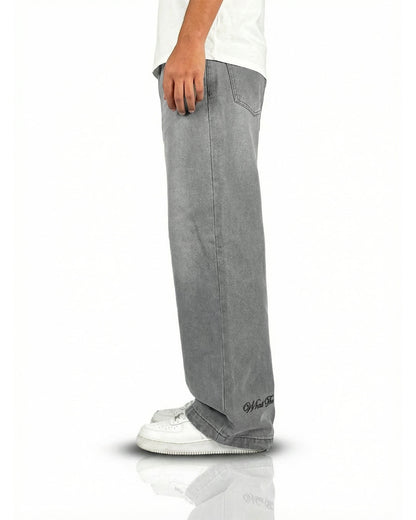 Ash Grey Baggy Jeans
