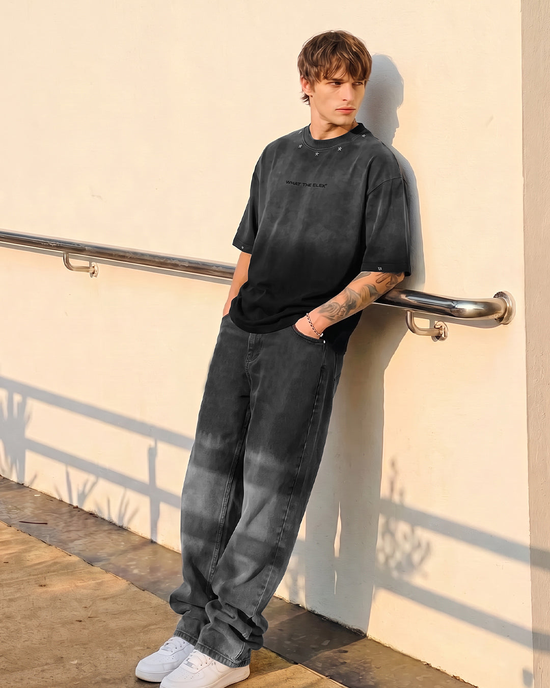 Black Therapy Baggy Jeans