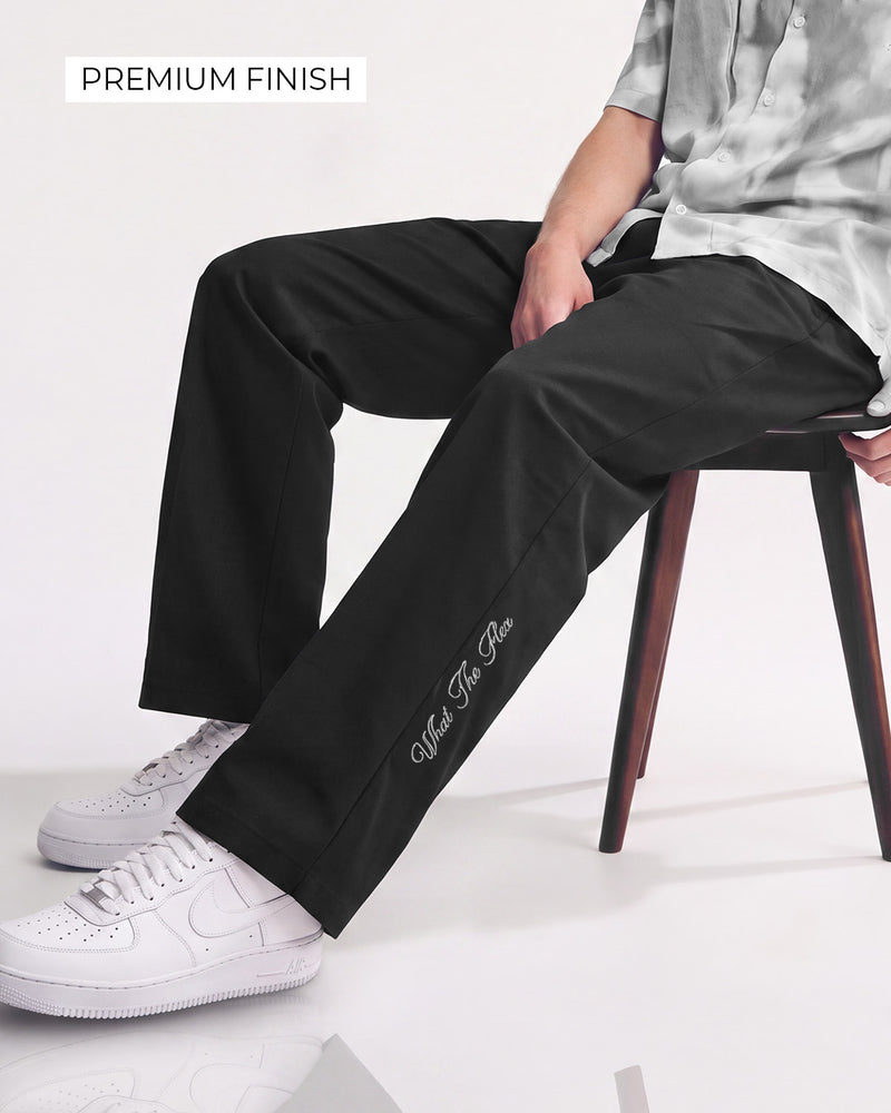 Structured Black Korean Pants