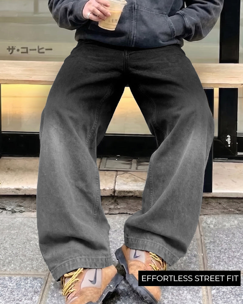 Black Therapy Baggy Jeans