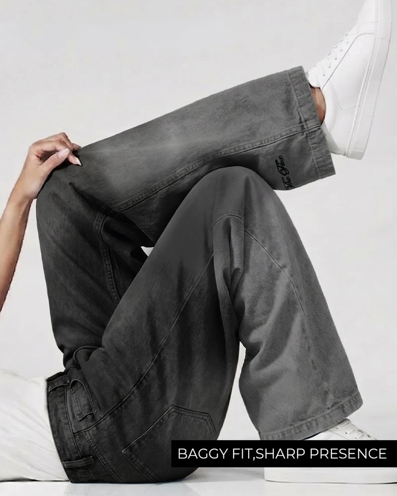 Black Therapy Baggy Jeans