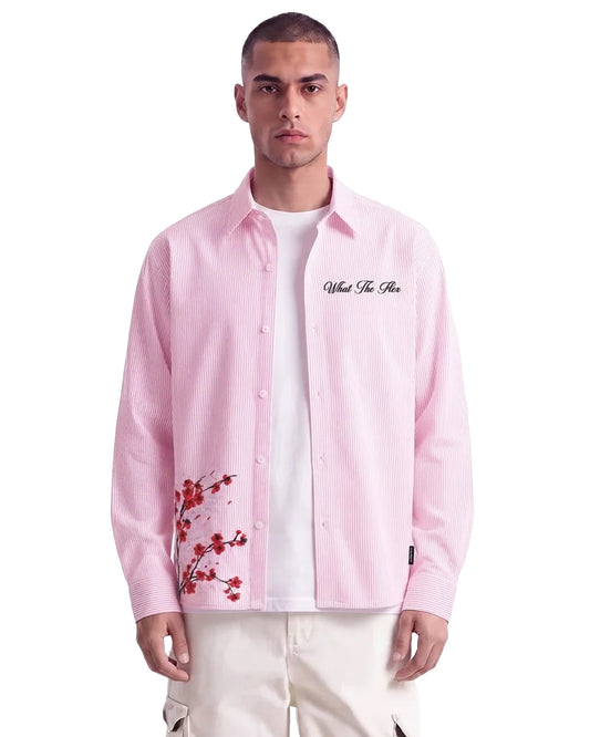 Bloom On Purpose Pink Striped Shirt