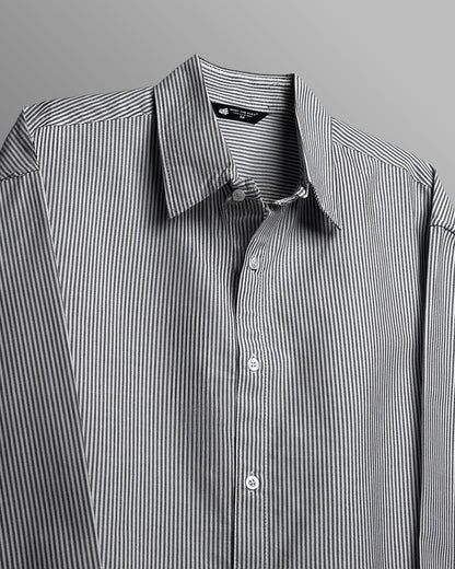 Basic Black Striped Shirt