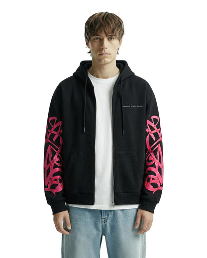 Concrete Dreams Black Zipper Hoodie