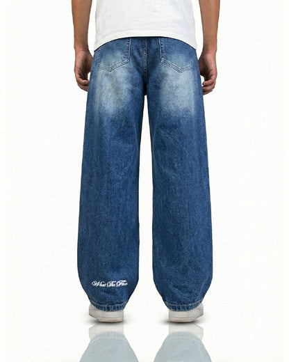 Cool Blue Baggy Jeans