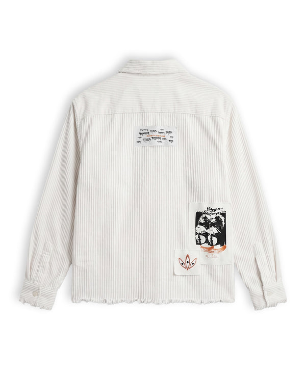 Flow State White Ribbed Shirt