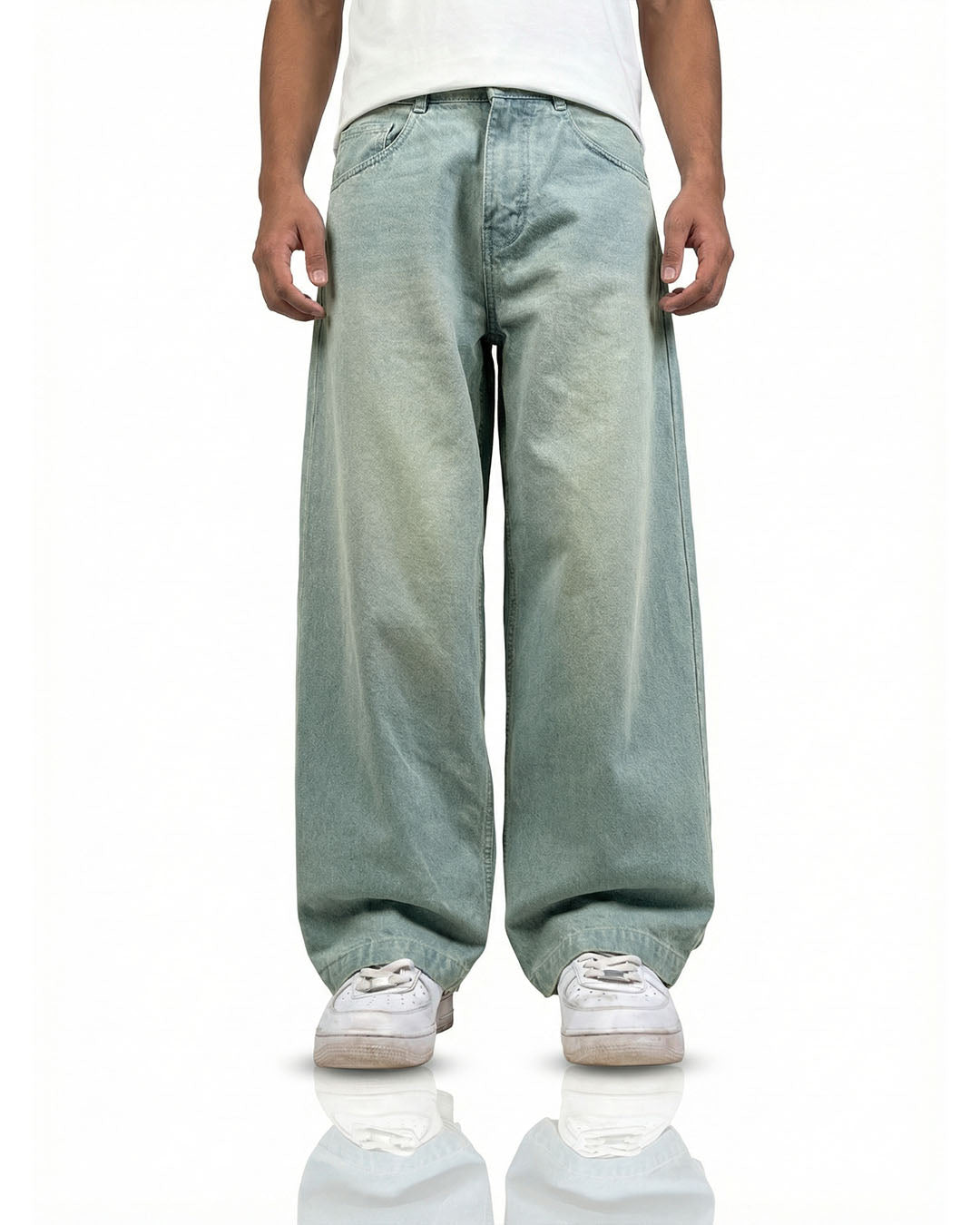 Frost Blue Baggy Jeans