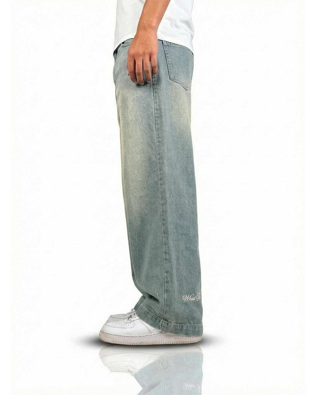 Frost Blue Baggy Jeans