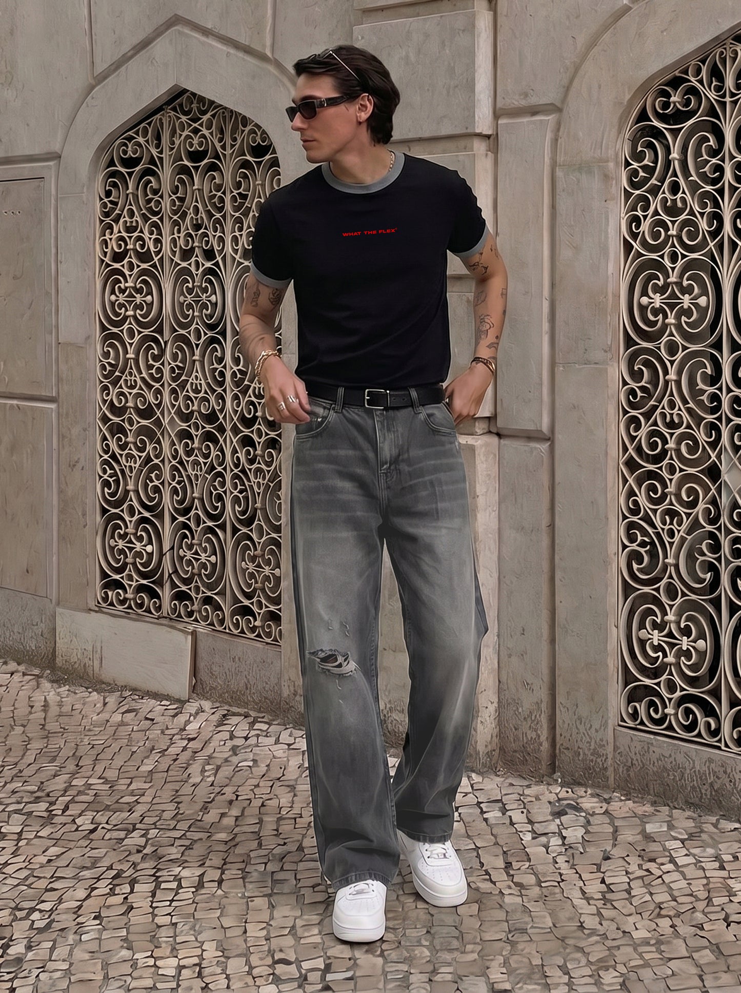 Ghost Grey Straight Cut Jeans Jeans