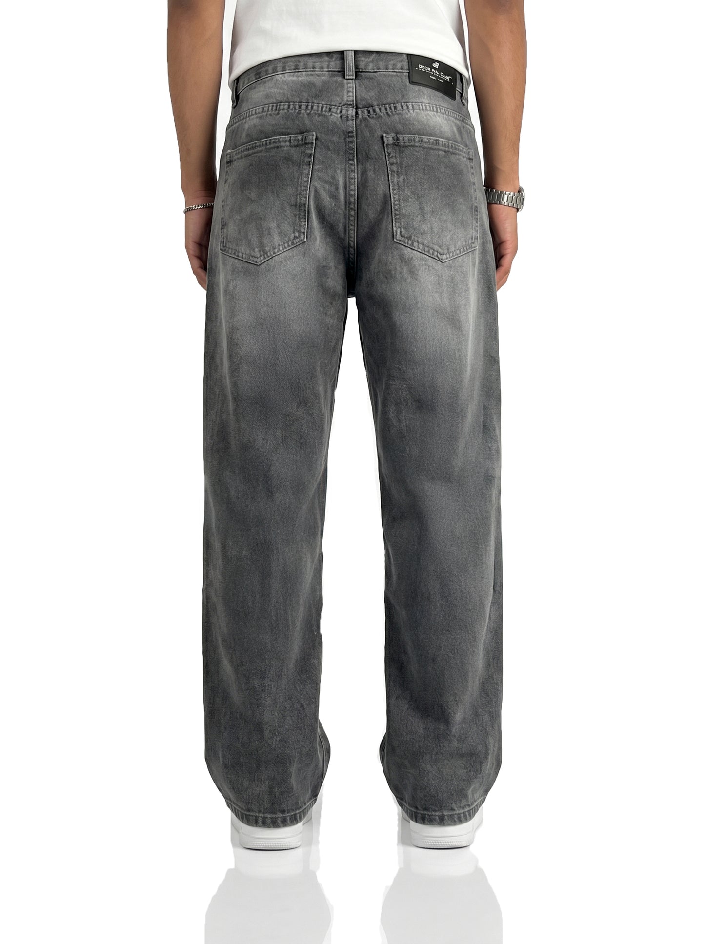 Ghost Grey Straight Cut Jeans Jeans