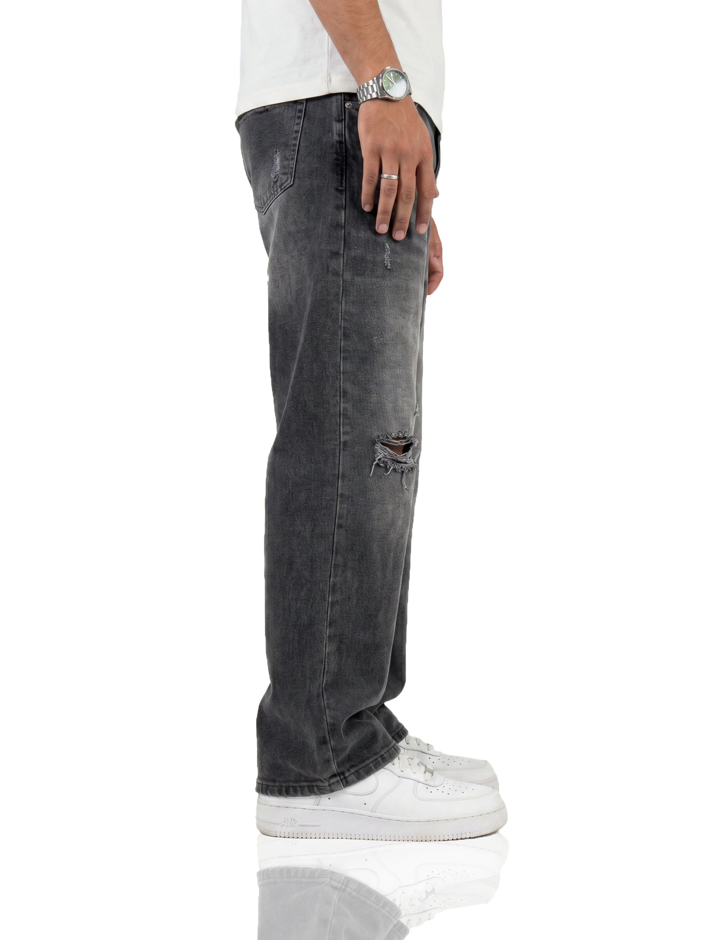 Ghost Grey Straight Cut Jeans Jeans