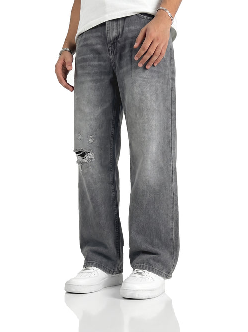 Ghost Grey Straight Cut Jeans Jeans