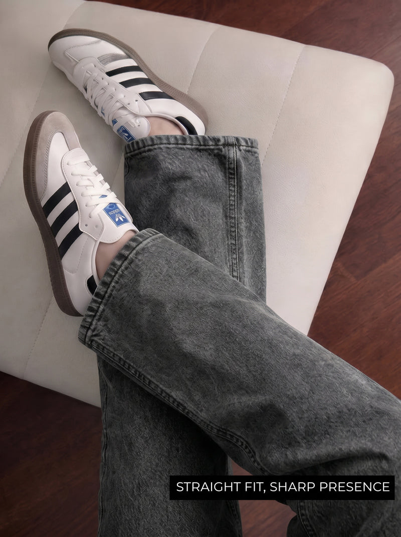 Ghost Grey Straight Cut Jeans Jeans