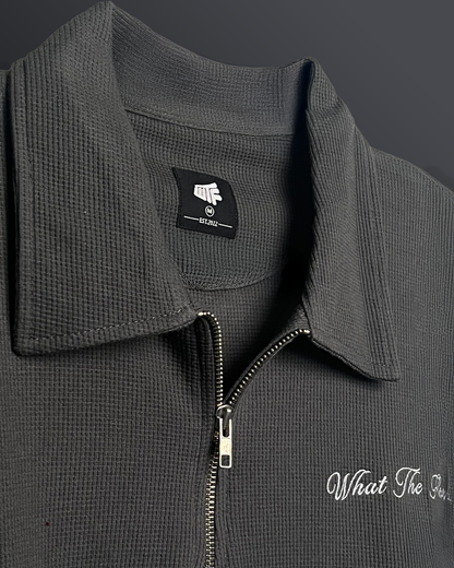 Grey Polo With Zip