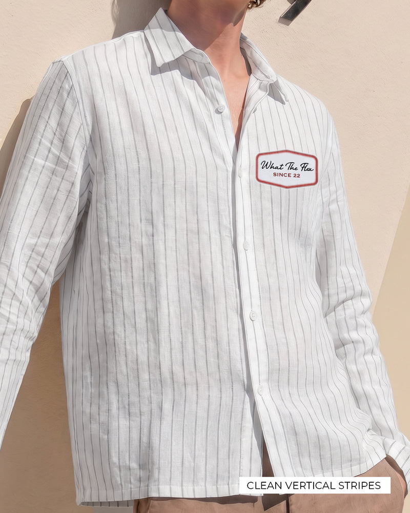 Lost faces Linen Striped Shirt