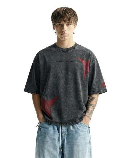Maximus Travis Scott Acid Wash Boxy-Fit T-shirt