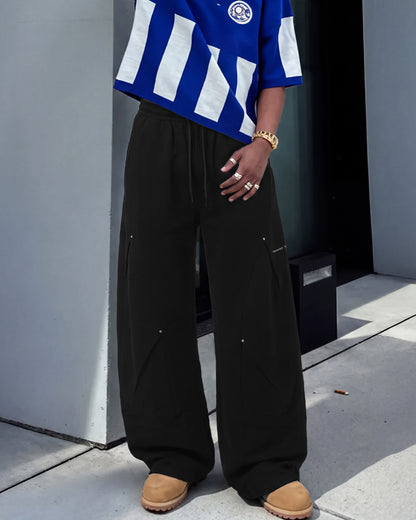 Metal Black Samurai Cotton Pants