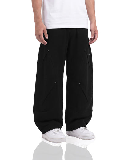 Metal Black Samurai Cotton Pants