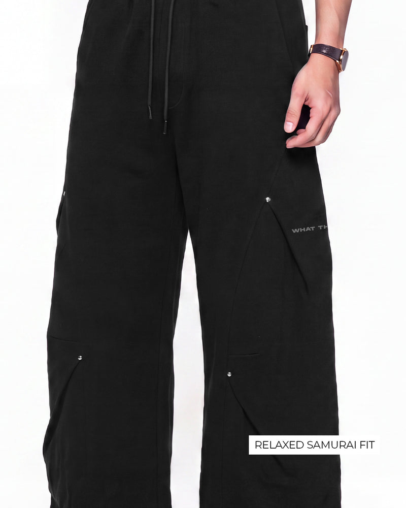 Metal Black Samurai Cotton Pants