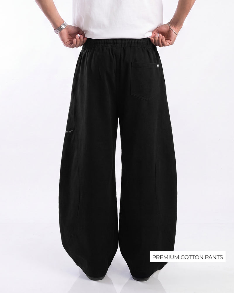 Metal Black Samurai Cotton Pants