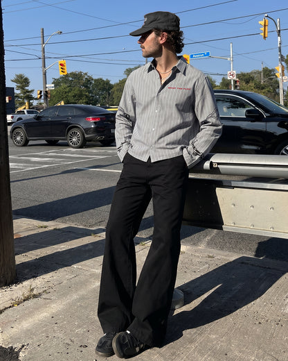 My Place Linen Striped Shirt
