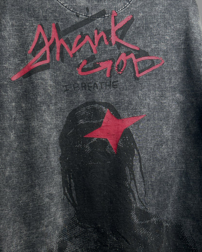 Maximus Travis Scott Acid Wash Boxy-Fit T-shirt