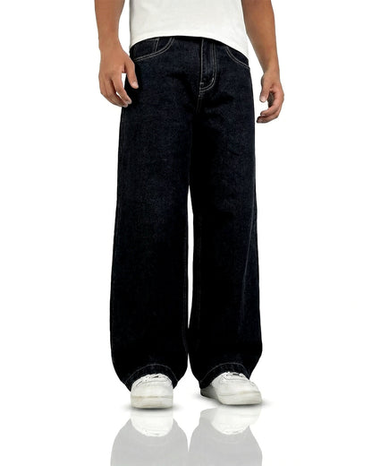 Midnight Black Baggy Jeans