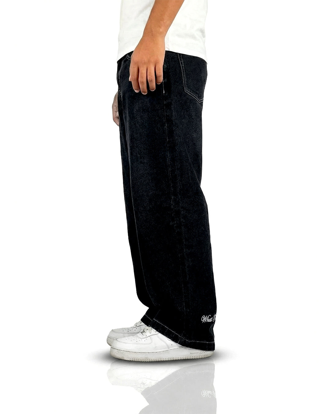 Midnight Black Baggy Jeans