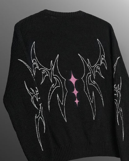 Night Born Full Sleeves Knit T-Shirt