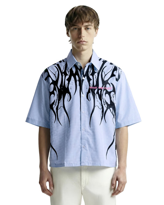 Not Sorry Half Sleeves Checks Shirt