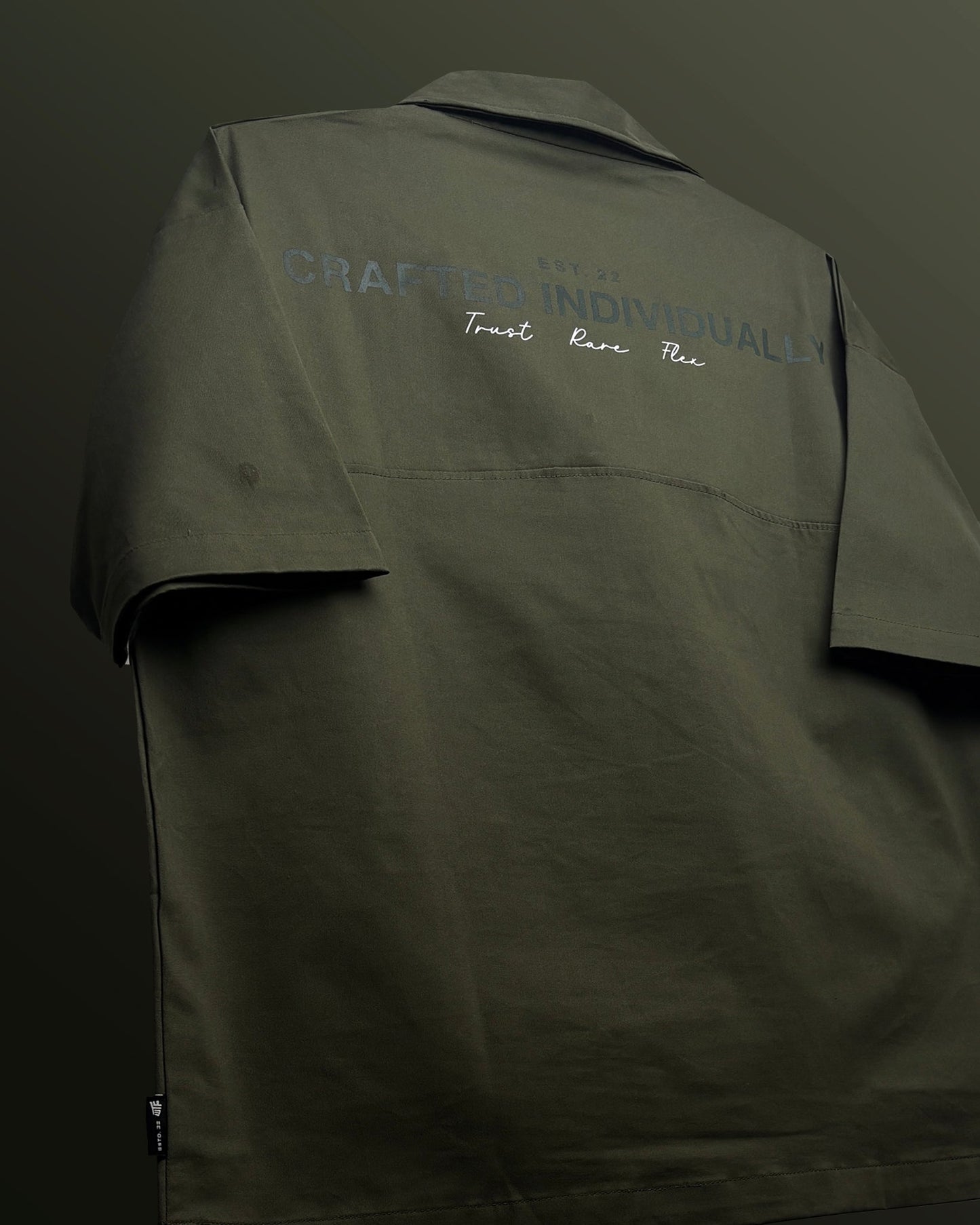 Olive Green Retro Polo T-shirt