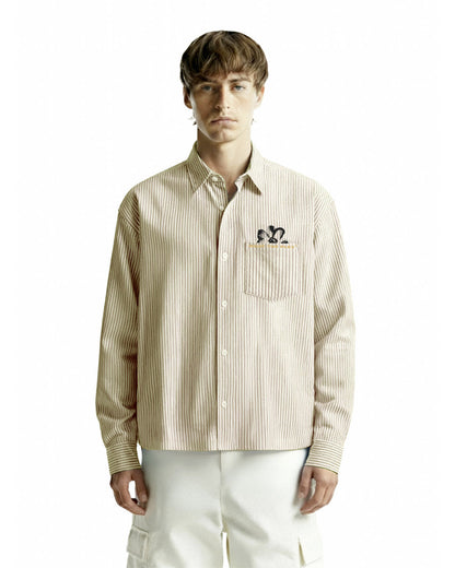 Peace Yellow Striped Shirt