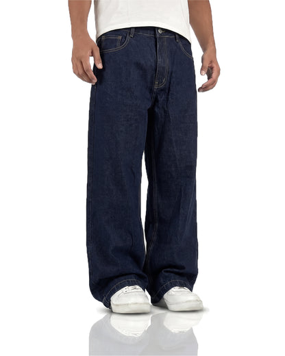 Raw Indigo Baggy Jeans