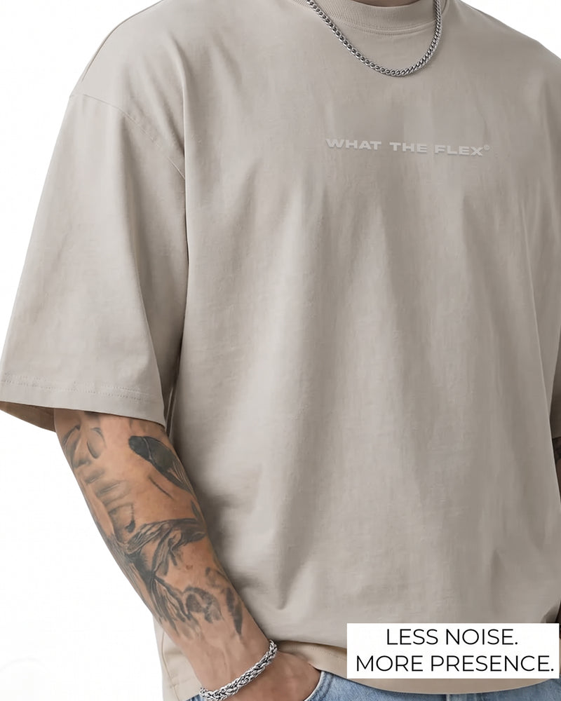 Raw Beige Boxy-Fit T-Shirt