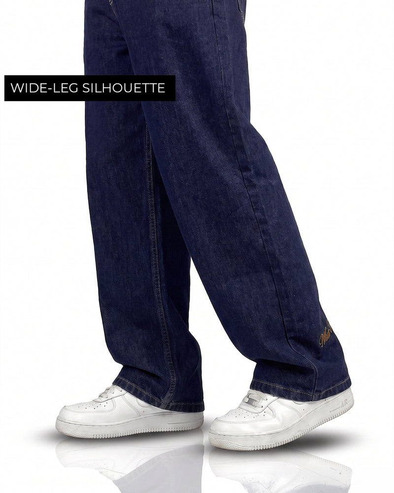 Raw Indigo Baggy Jeans