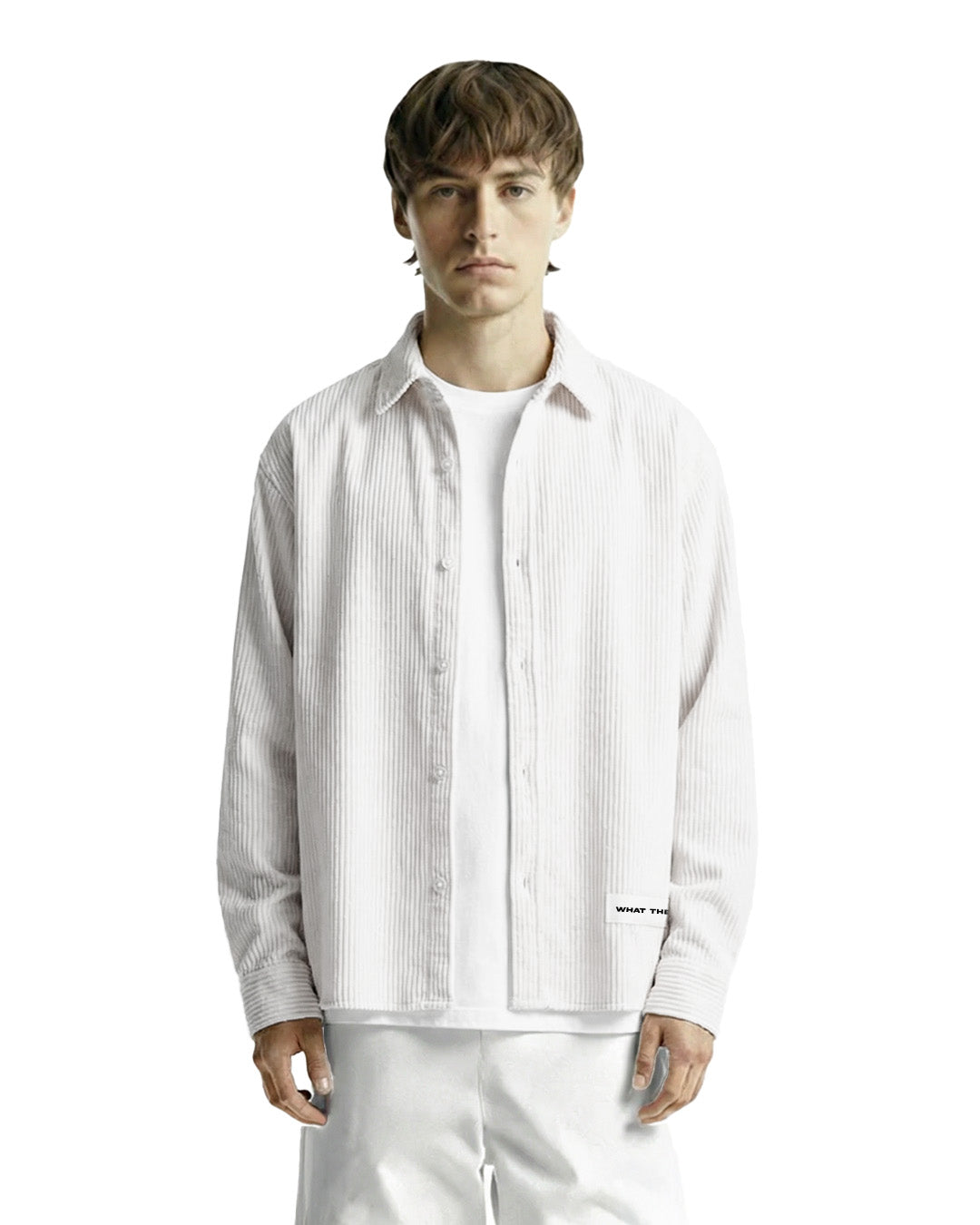 Flow State White Ribbed Shirt