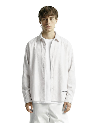 Flow State White Ribbed Shirt